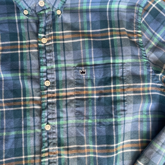 Men’s Crown & Ivy Classic Fit Long Sleeve Flannel Button Down Shirt Size Large - Picture 3 of 6